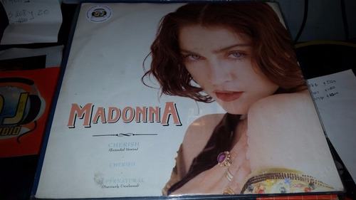 Madonna Cherish Vinilo Maxi Supernatural Sin Poster Uk 1989