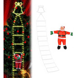 Cadena De Luces Led De Papá Noel Para Escalar Escaleras, Dec