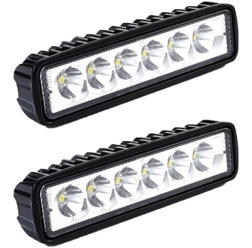 Faros Barra Led 5.5 18w 6000k Toyota Jeep Rustico Viper Foto 2