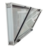 Ventana Banderola Aluminio 150x50 Vidrio 4mm Con Mosquitero