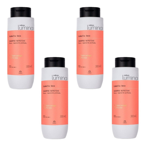 Shampoo Nutritivo Cabello Seco X4 Lumina Natura