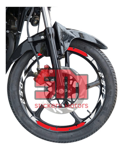 Stickers Reflejantes Rin De  Moto 250z 250sz 200z 125z 150z