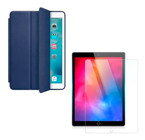 Estuche Funda Smart Case + Vidrio Templado Para iPad 5ta Gen