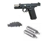 Pistola Balin Kwc Glock 17 Met.slide + 6co2 + 500b Geoutdoor