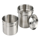 Set De Ollas Acero Inoxidable Camping Taza Portátil Cocina E