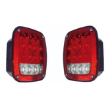 Calavera Jeep Wrangler 1991 Al 2008 Leds Fijo (el Par)