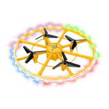 Ufo Mini Drone Hélices Full Protect Con Luz Led Para Niños