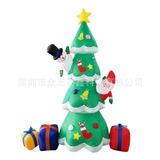 Árbol De Navidad Inflable De Papá Noel Con Luces Led De 2,1