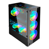 Gabinete Aquario Fs-glass /lex4 /black Line /atx /mid-tower