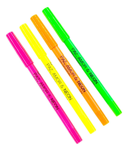 Lápis Colorido Neon  Luisance Kit C/4 Und