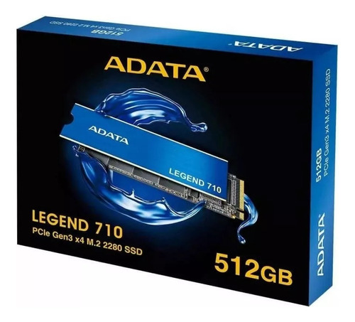 Ssd  M.2 512gb  Adata Legend 710 Nvme 2280  Aleg-710-512gcs