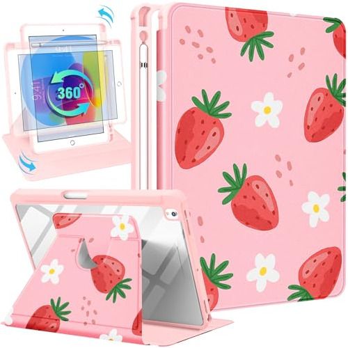 Funda Para iPad 9th/8th/7th Generation Strawberry