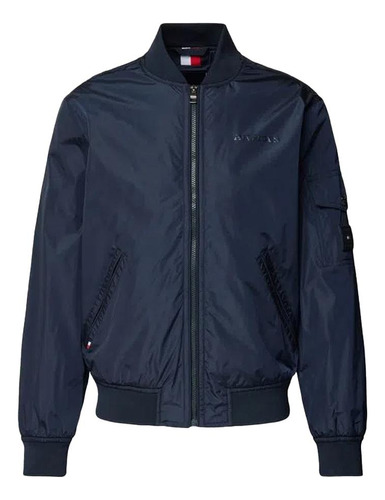 Jaqueta Masculina Tommy Hilfiger Varsity Bomber Azul Marinho