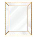Espejo Decorativo Rectangular Marco Dorado 62.7 X 52.7 X 4.5