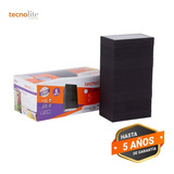 Tecnolite Lampara Muro Led Exterior Rawenna Negro 6w Luz Blanca Neutra