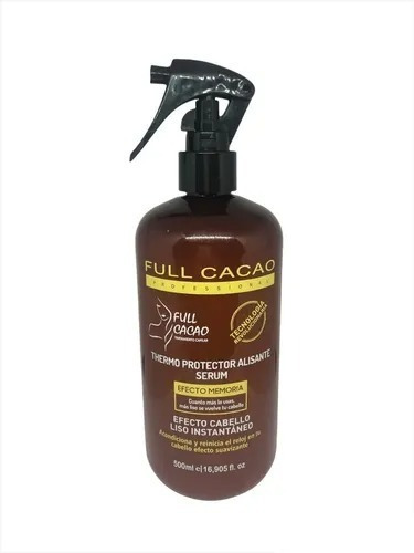 Serum Protector Termico Spray Liso Full Cacao 500ml 