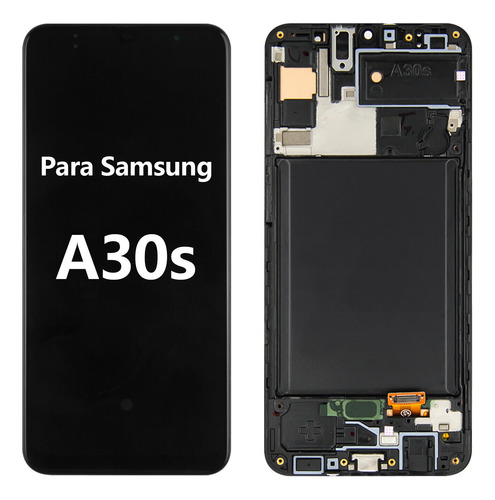 Tela Frontal Lcd Display Aro Para Samsung A30s A307 Incell