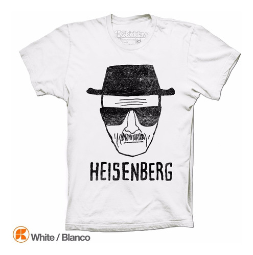 Heisenberg Breaking Bad Playera Distressed Vintage Look