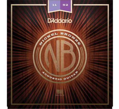 Daddario Nickel Bronze Nb1152 Encordado Para Acústica .011