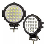 X2 Focos Neblinero Led 63w Negro O Rojo Expansion Auto Moto