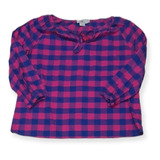 Blusa Vineyard Vines De Mujer Extra Chica Rosa/azul Cuadros