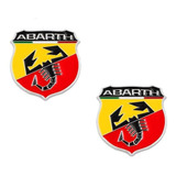 Par Emblema Abarth Itália Fiat 500 Punto Palio Bravo Uno 500