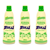 Zulu Erva Doce Removedor De Esmaltes 200ml (kit C/03)