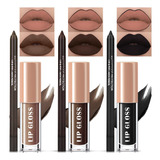 Newbang Lapiz Labial Y Delineador De Labios De 3 Colores Neg