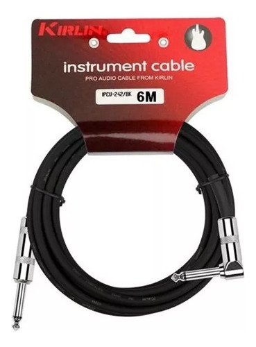 Cable Guitarra / Bajo 6 Mts Kirlin Negro Ipcv242 / Hc Music