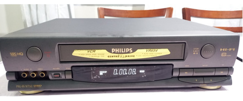 Video Cassete Philips Vr-654 6 Cabeças Stereo + Controle 