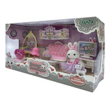 Play Set Muebles Con Muñeco Y Accesorios Quepeños