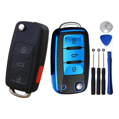 Tangdybwdz® Carcasa Y Funda Llave Para Vw Jetta A4 2002 2003 2004 - 2007 Herramientas | Meses sin interés