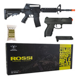 Rifle Airsoft M4 E Pistola 24/7  Vigor Spring Rossi Taurus