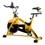 Bicicleta Fija Semikon Te-869hp Para Spinning Color Amarillo Y Negro