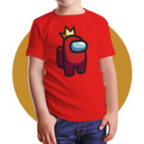 Polera Niños Among Us Rey Reina Corona 100% Algodón Gme27