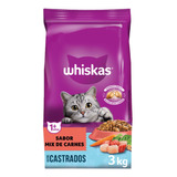 Whiskas Gatos Castrados Mix De Carnes X 3kg