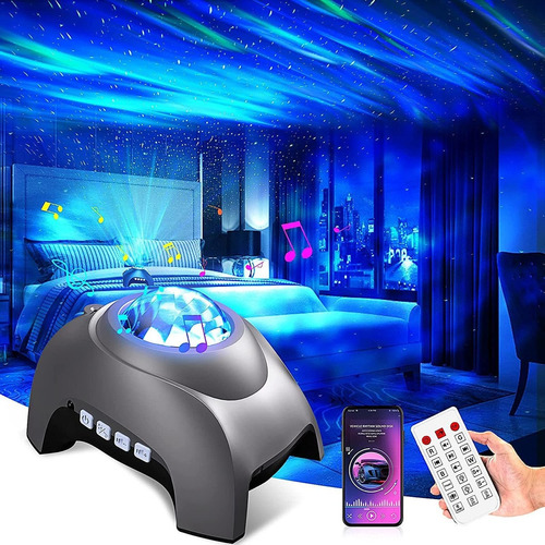 Proyector De Galaxia Con Altavoz Bluetooth, Temporizador, Ru