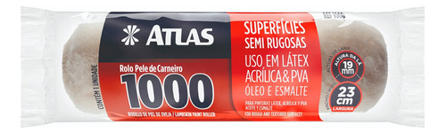 Rolo Pele De Carneiro Atlas 1000 Sem Cabo