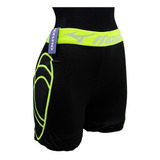 Mizuno Short Likra Con Proteccion Dama Ngr/vde 