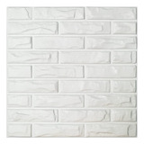 Panel Decorativo 3d Pared Blanco 10 Piezas Decoform Ladrillo Pvc