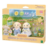 Sylvanian Families Conjunto Jardinagem Irmãos Coelho Floral 