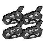 Pack X4 Intercomunicadores P/moto Fox R9 (multigrupo) 6 Pers