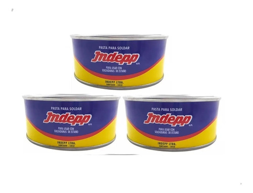 Pasta Soldar - Indepp - Lata 250gr - 3 Unidades