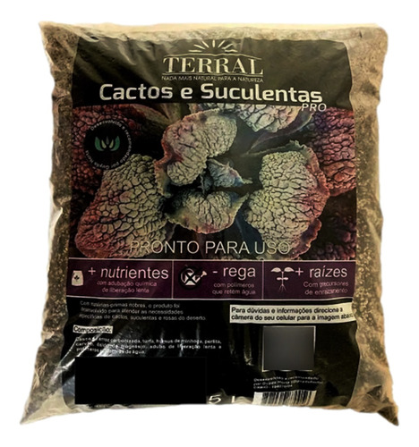 Substrato Cactos E Suculentas Rosa Do Deserto Pro 5l-terral