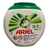 Detergente En Cápsulas Ariel Power Pods 3 En 1, 57 Cápsulas