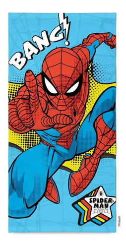 Toallón Infantil Piñata Spiderman Hombre Araña Marvel Color Multicolor