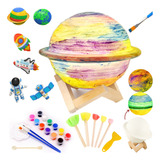 Kit De Pintura 3d Luna. Luz Nocturna Manualidades