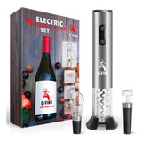 Juego De Abridor De Vino Eléctrico Recargable - Sacacorchos 