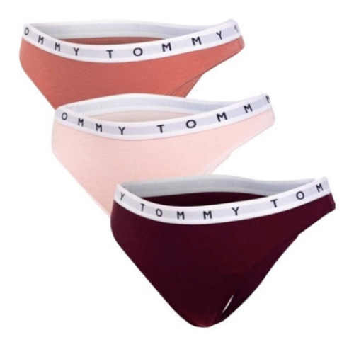 Tommy Hilfiger Tangas 3pack Mujer Pale Pink  