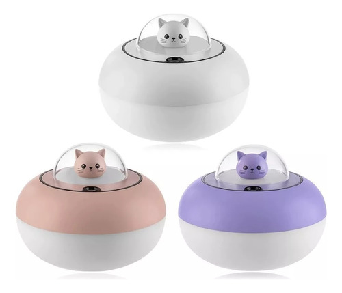 Difusor Humidificador Gato Nave Luces